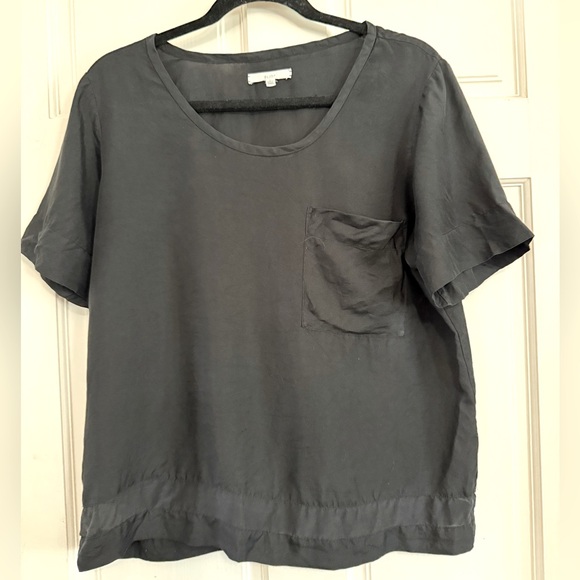 Anthropologie Tops - Women's Black Silk Top from Anthro…very cool hem